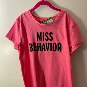 Kate spade top “miss behavior tee”